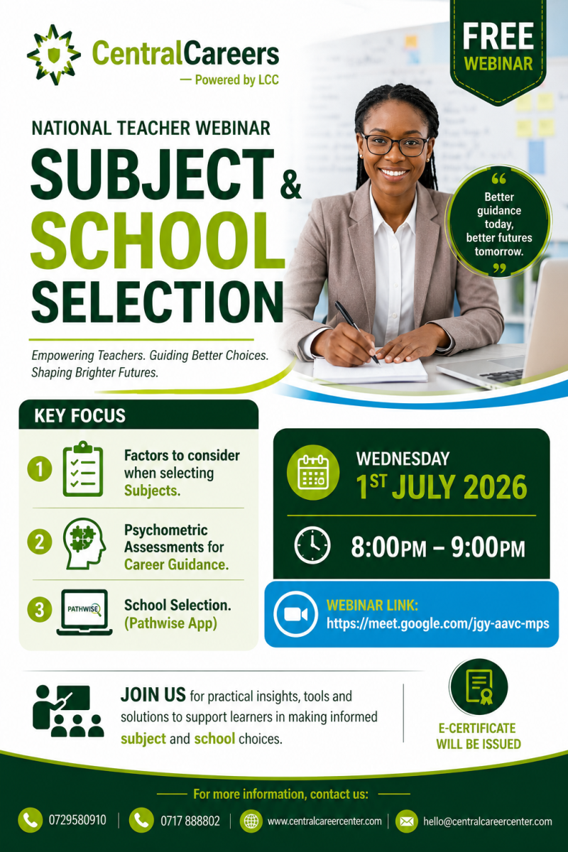 Career pathways Webinar.