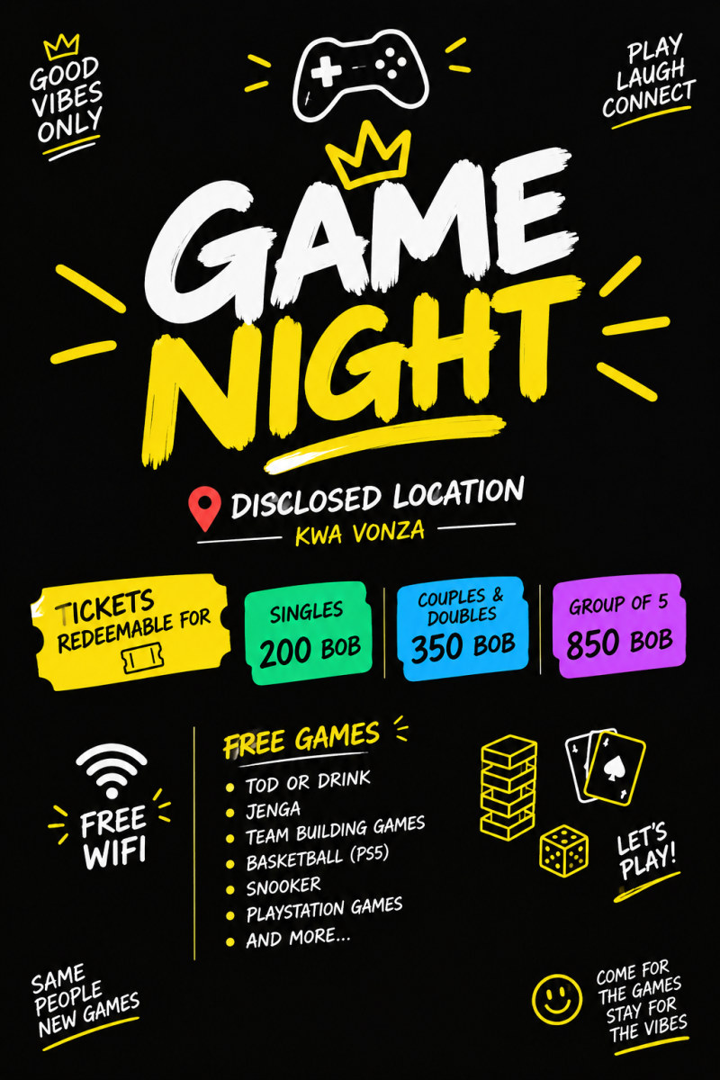 Post Freshers Game Night KV