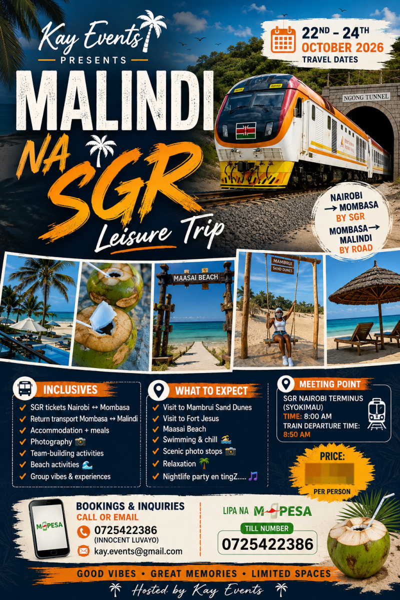 MALINDI NA SGR – LEISURE TRIP