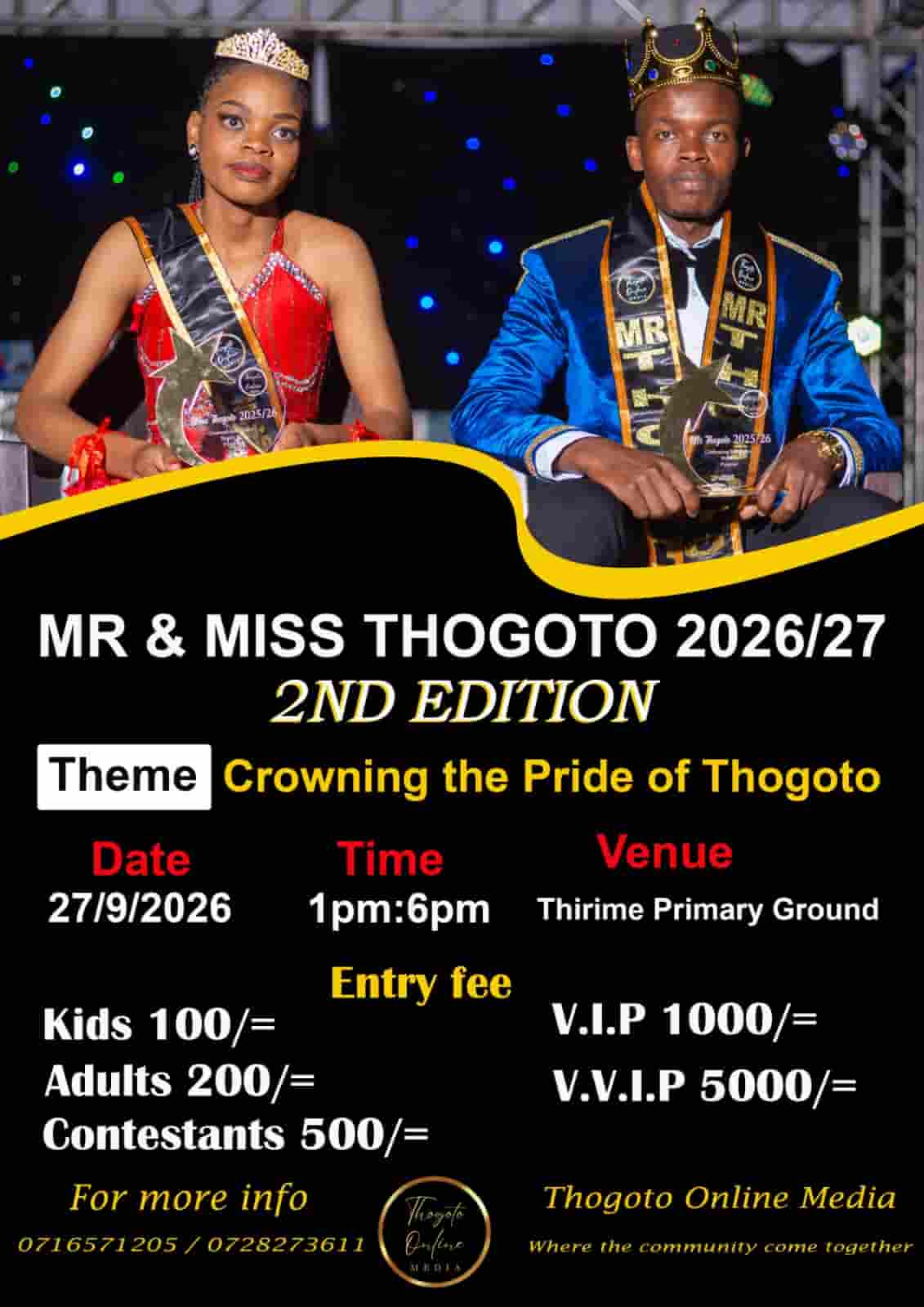 MR AND MISS THOGOTO 2026/27